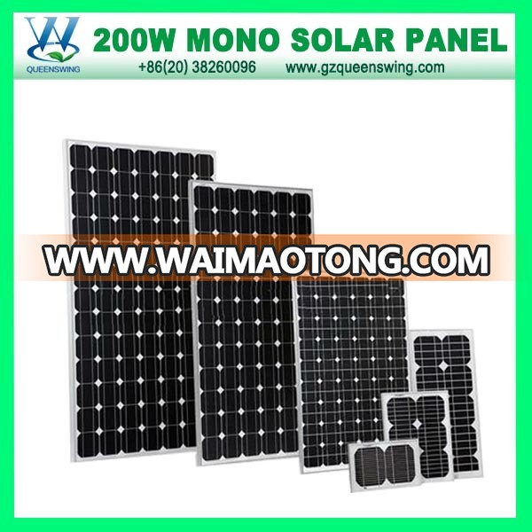 200W Hight Quanlity Monocrystalline PV Solar Panel (QW-M200W)