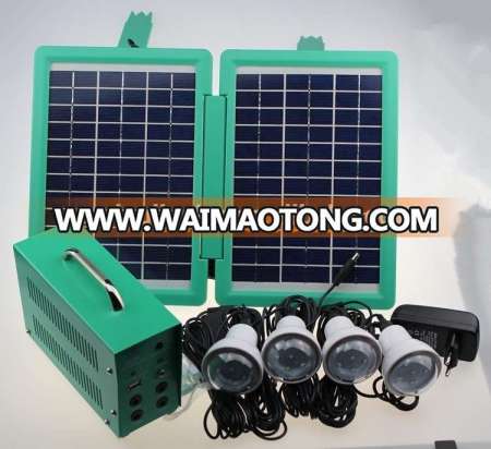 10w solar lighting kit with 4*1w LED lamps,phone charger hot sales portable,