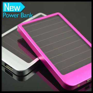 2600mAh Mobile Phone Solar Power Bank Charger